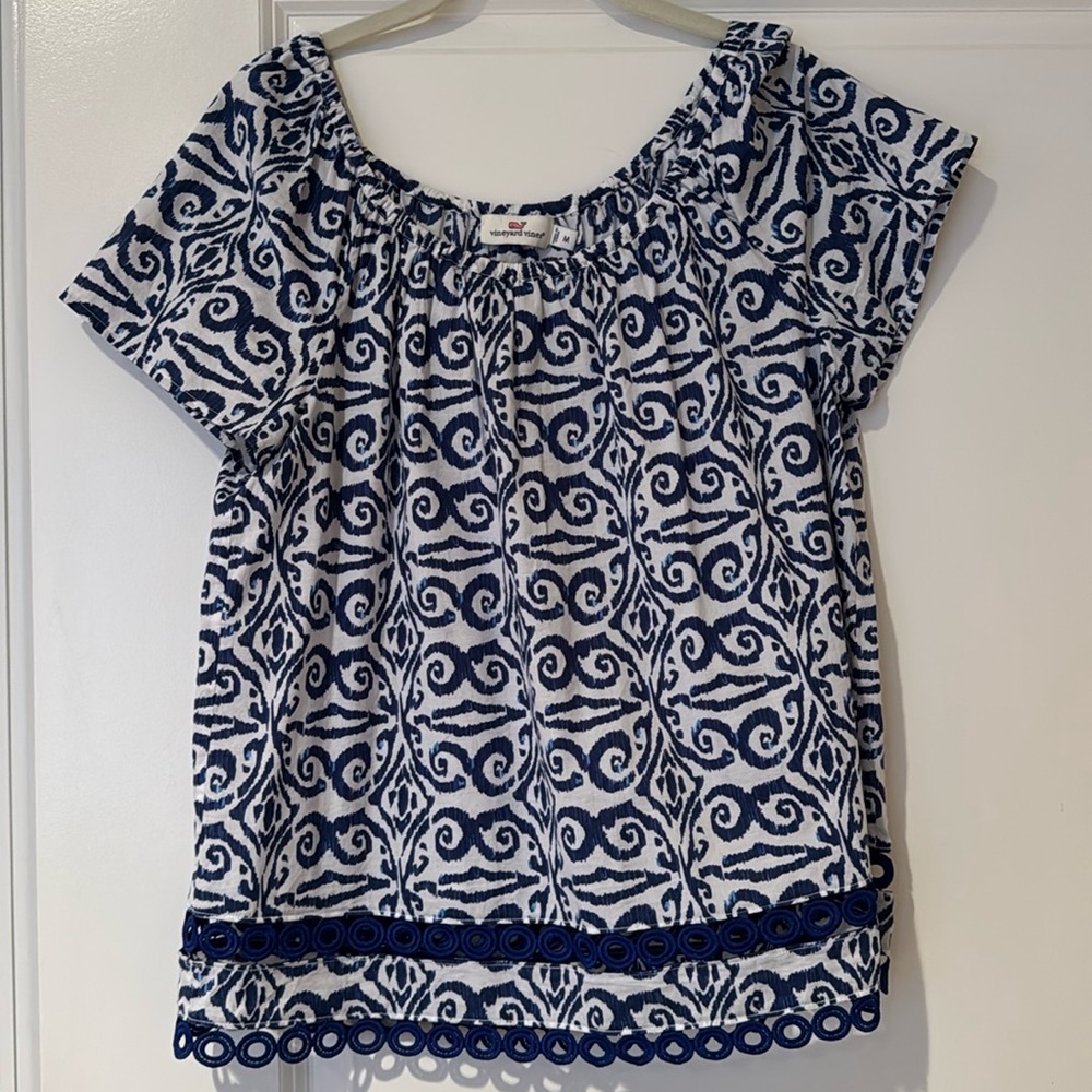 Vineyard Vines On/Off Shoulder Blouse